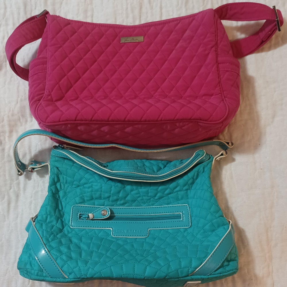 Two Vera Bradley Bags Pink and Blue